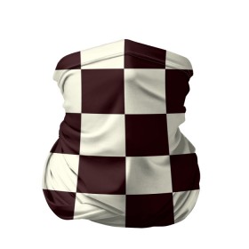 Бандана-труба 3D с принтом Шахматка в Санкт-Петербурге, 100% полиэстер, ткань с особыми свойствами — Activecool | плотность 150‒180 г/м2; хорошо тянется, но сохраняет форму | квадраты | текстуры | узор шахматка | узоры | чб | чб квадраты | чб узор | шахматка | шахматная доска | шахматы