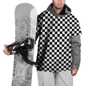 Накидка на куртку 3D с принтом Шахматка мелкая в Санкт-Петербурге, 100% полиэстер |  | Тематика изображения на принте: квадраты | мелкая шахматка | текстуры | узор шахматка | узоры | чб | чб квадраты | чб узор | шахматка | шахматная доска | шахматы