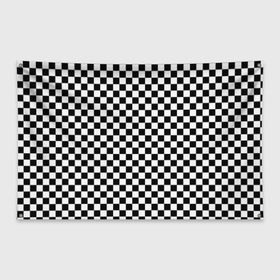 Флаг-баннер с принтом Шахматка мелкая в Санкт-Петербурге, 100% полиэстер | размер 67 х 109 см, плотность ткани — 95 г/м2; по краям флага есть четыре люверса для крепления | квадраты | мелкая шахматка | текстуры | узор шахматка | узоры | чб | чб квадраты | чб узор | шахматка | шахматная доска | шахматы