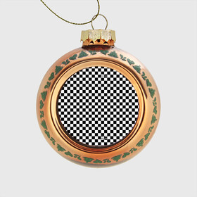 Стеклянный ёлочный шар с принтом Шахматка мелкая в Санкт-Петербурге, Стекло | Диаметр: 80 мм | квадраты | мелкая шахматка | текстуры | узор шахматка | узоры | чб | чб квадраты | чб узор | шахматка | шахматная доска | шахматы