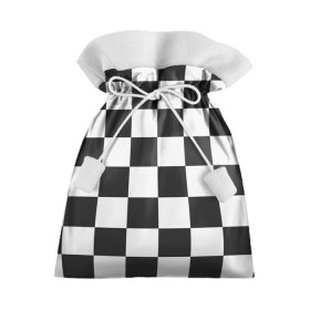 Подарочный 3D мешок с принтом Шахматка в Санкт-Петербурге, 100% полиэстер | Размер: 29*39 см | квадраты | текстуры | узор шахматка | узоры | чб | чб квадраты | чб узор | шахматка | шахматная доска | шахматы