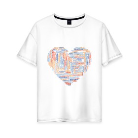 Женская футболка хлопок Oversize с принтом Йога в Санкт-Петербурге, 100% хлопок | свободный крой, круглый ворот, спущенный рукав, длина до линии бедер
 | дзэн | йога | медитация | слова | спорт иностранные | текст | фитнес