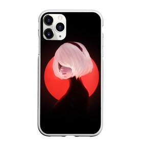 Чехол для iPhone 11 Pro Max матовый с принтом 2b Nier Black в Санкт-Петербурге, Силикон |  | 2b | art | black | nier automata