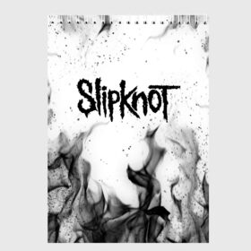 Скетчбук с принтом SLIPKNOT в Санкт-Петербурге, 100% бумага
 | 48 листов, плотность листов — 100 г/м2, плотность картонной обложки — 250 г/м2. Листы скреплены сверху удобной пружинной спиралью | slipknot | джей вайнберг | джеймс рут | джои джордисон | донни стили | кори тейлор | крис фен | крэйг джонс | мик томсон | пол греи | слипкнот | шон крэхан