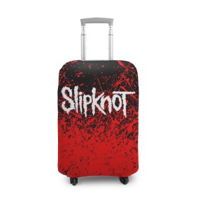 Чехол для чемодана 3D с принтом SLIPKNOT в Санкт-Петербурге, 86% полиэфир, 14% спандекс | двустороннее нанесение принта, прорези для ручек и колес | slipknot | джей вайнберг | джеймс рут | джои джордисон | донни стили | кори тейлор | крис фен | крэйг джонс | мик томсон | пол греи | слипкнот | шон крэхан