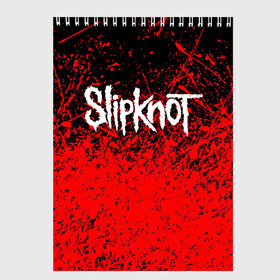 Скетчбук с принтом SLIPKNOT в Санкт-Петербурге, 100% бумага
 | 48 листов, плотность листов — 100 г/м2, плотность картонной обложки — 250 г/м2. Листы скреплены сверху удобной пружинной спиралью | slipknot | джей вайнберг | джеймс рут | джои джордисон | донни стили | кори тейлор | крис фен | крэйг джонс | мик томсон | пол греи | слипкнот | шон крэхан