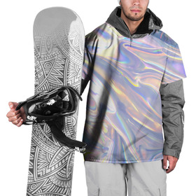 Накидка на куртку 3D с принтом Фольга в Санкт-Петербурге, 100% полиэстер |  | abstraction | абстрактный фон | абстракция | блестящая | блестящий | глянец | глянцевый | калейдоскоп | переливающийся | психоделика | разводы | разводы краски | текстура | фольга