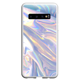 Чехол для Samsung Galaxy S10 с принтом Фольга в Санкт-Петербурге, Силикон | Область печати: задняя сторона чехла, без боковых панелей | abstraction | абстрактный фон | абстракция | блестящая | блестящий | глянец | глянцевый | калейдоскоп | переливающийся | психоделика | разводы | разводы краски | текстура | фольга