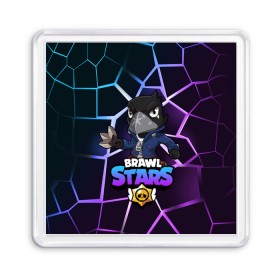 Магнит 55*55 с принтом BRAWL STARS CROW в Санкт-Петербурге, Пластик | Размер: 65*65 мм; Размер печати: 55*55 мм | bibi | brawl | brawl stars | crow | leon | max | sally | shark | stars | акула | биби | бравл | бравл старс | браво старс | игра | компьютерная | кров | леон | леон акула | старс | шарк