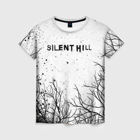 Женская футболка 3D с принтом SILENT HILL в Санкт-Петербурге, 100% полиэфир ( синтетическое хлопкоподобное полотно) | прямой крой, круглый вырез горловины, длина до линии бедер | horror | pyramidhead | silent hill | silent hill 2 | silent hill 3 | survival horror | знаки | орден | пирамидоголовый | сайлент хилл | сайрэнто хиру | символы | ужасы | хоррор