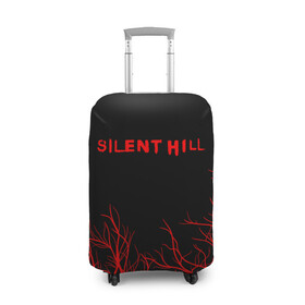Чехол для чемодана 3D с принтом SILENT HILL в Санкт-Петербурге, 86% полиэфир, 14% спандекс | двустороннее нанесение принта, прорези для ручек и колес | horror | pyramidhead | silent hill | silent hill 2 | silent hill 3 | survival horror | знаки | орден | пирамидоголовый | сайлент хилл | сайрэнто хиру | символы | ужасы | хоррор