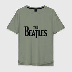Мужская футболка хлопок Oversize с принтом The Beatles в Санкт-Петербурге, 100% хлопок | свободный крой, круглый ворот, “спинка” длиннее передней части | the beatles | арт | бит | музыка | поп музыка | психоделический рок | рок | рок группа | рок н ролл | хард рок