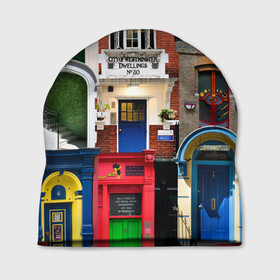 Шапка 3D с принтом London doors цифровой коллаж в Санкт-Петербурге, 100% полиэстер | универсальный размер, печать по всей поверхности изделия | англия | архитектура | великобритания | двери | дверь | лондон | окно | проем | туризм | цифровой коллаж