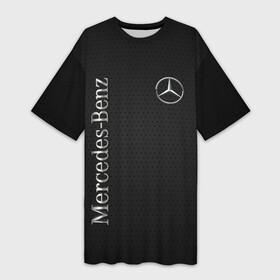 Платье-футболка 3D с принтом Mersedes. в Санкт-Петербурге,  |  | amg | auto | mercedes | sport | авто | автомобиль | автомобильные | амг | бренд | марка | машины | мерседес | спорт