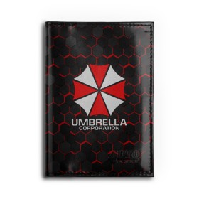 Обложка для автодокументов с принтом UMBRELLA CORP в Санкт-Петербурге, натуральная кожа |  размер 19,9*13 см; внутри 4 больших “конверта” для документов и один маленький отдел — туда идеально встанут права | Тематика изображения на принте: ada wong | biohazard | leon | nemesis | project resistance | raccoon city | re | re3 | resident evil | resident evil 3 | rpd | stars | umbrella | ада вонг | амбрелла | немезис | ужасы