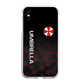 Чехол для iPhone XS Max матовый с принтом UMBRELLA CORP в Санкт-Петербурге, Силикон | Область печати: задняя сторона чехла, без боковых панелей | Тематика изображения на принте: ada wong | biohazard | leon | nemesis | project resistance | raccoon city | re | re3 | resident evil | resident evil 3 | rpd | stars | umbrella | ада вонг | амбрелла | немезис | ужасы