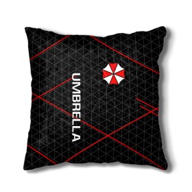 Подушка 3D с принтом UMBRELLA CORP в Санкт-Петербурге, наволочка – 100% полиэстер, наполнитель – холлофайбер (легкий наполнитель, не вызывает аллергию). | состоит из подушки и наволочки. Наволочка на молнии, легко снимается для стирки | ada wong | biohazard | leon | nemesis | project resistance | raccoon city | re | re3 | resident evil | resident evil 3 | rpd | stars | umbrella | ада вонг | амбрелла | немезис | ужасы