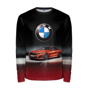 Мужской лонгслив 3D с принтом BMW в Санкт-Петербурге, 100% полиэстер | длинные рукава, круглый вырез горловины, полуприлегающий силуэт | bmw | car | germany | prestige | red | автомобиль | бмв | германия | красный | престиж