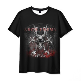 Мужская футболка 3D с принтом Arch Enemy 25 в Санкт-Петербурге, 100% полиэфир | прямой крой, круглый вырез горловины, длина до линии бедер | 