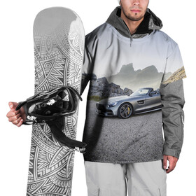 Накидка на куртку 3D с принтом Mercedes V8 Biturbo в Санкт-Петербурге, 100% полиэстер |  | cabriolet | car | germany | mercedes | mountains | nature | v 8 biturbo | автомобиль | германия | горы | кабриолет | мерседес | природа
