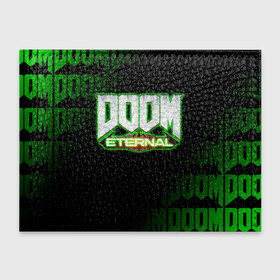 Обложка для студенческого билета с принтом DOOM: ETERNAL. в Санкт-Петербурге, натуральная кожа | Размер: 11*8 см; Печать на всей внешней стороне | Тематика изображения на принте: doom | doom eternal | game | дум | игра