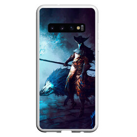 Чехол для Samsung Galaxy S10 с принтом Plague Doctor painting в Санкт-Петербурге, Силикон | Область печати: задняя сторона чехла, без боковых панелей | Тематика изображения на принте: corona | coronavirus | doctor | painting | plague | virus | вирус | доктор | корона | коронавирус | рисунок | чумной