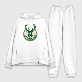 Женский костюм хлопок Oversize с принтом Milwaukee Bucks (1) в Санкт-Петербурге,  |  | ball | basketball | milwaukee bucks | sport | streetball | баскетбол | милуоки бакс | мяч | нба | спорт | стритбол