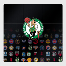 Магнитный плакат 3Х3 с принтом Boston Celtics (1) в Санкт-Петербурге, Полимерный материал с магнитным слоем | 9 деталей размером 9*9 см | ball | basketball | boston celtics | sport | streetball | баскетбол | бостон селтикс | мяч | нба | спорт | стритбол