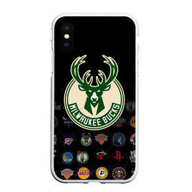 Чехол для iPhone XS Max матовый с принтом Milwaukee Bucks (3) в Санкт-Петербурге, Силикон | Область печати: задняя сторона чехла, без боковых панелей | ball | basketball | milwaukee bucks | sport | streetball | баскетбол | милуоки бакс | мяч | нба | спорт | стритбол