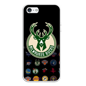 Чехол для iPhone 5/5S матовый с принтом Milwaukee Bucks (3) в Санкт-Петербурге, Силикон | Область печати: задняя сторона чехла, без боковых панелей | ball | basketball | milwaukee bucks | sport | streetball | баскетбол | милуоки бакс | мяч | нба | спорт | стритбол