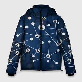 Мужская зимняя куртка 3D с принтом COVID-19 WORLD в Санкт-Петербурге, верх — 100% полиэстер; подкладка — 100% полиэстер; утеплитель — 100% полиэстер | длина ниже бедра, свободный силуэт Оверсайз. Есть воротник-стойка, отстегивающийся капюшон и ветрозащитная планка. 

Боковые карманы с листочкой на кнопках и внутренний карман на молнии. | Тематика изображения на принте: covid 19 | molecule | абстракция | клетки | коронавирус | медицина | микробы | молекулы | наука | нейрон | нейроны | текстура | текстуры | формула