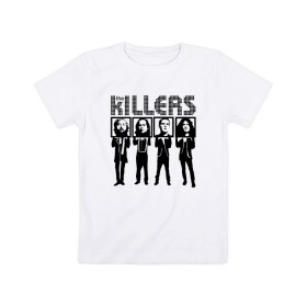 Детская футболка хлопок с принтом The killers в Санкт-Петербурге, 100% хлопок | круглый вырез горловины, полуприлегающий силуэт, длина до линии бедер | Тематика изображения на принте: 