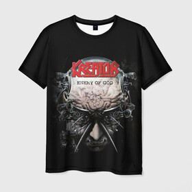 Мужская футболка 3D с принтом Kreator 3 в Санкт-Петербурге, 100% полиэфир | прямой крой, круглый вырез горловины, длина до линии бедер | creator | kreator | metal | thrash | креатор | криатор | метал | треш