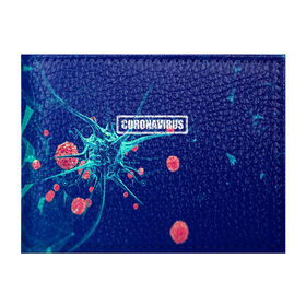 Обложка для студенческого билета с принтом CORONAVIRUS в Санкт-Петербурге, натуральная кожа | Размер: 11*8 см; Печать на всей внешней стороне | covid 19 | molecule | абстракция | клетки | коронавирус | медицина | микробы | молекулы | наука | нейрон | нейроны | текстура | текстуры | формула