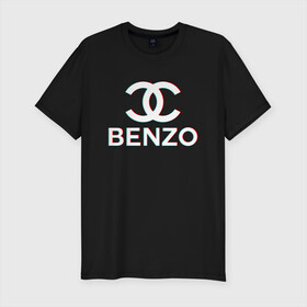 Мужская футболка хлопок Slim с принтом BBT BENZO GANG в Санкт-Петербурге, 92% хлопок, 8% лайкра | приталенный силуэт, круглый вырез ворота, длина до линии бедра, короткий рукав | bbt | benzo | benzo gang | big baby tape | ббт | бензо