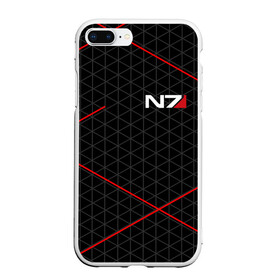 Чехол для iPhone 7Plus/8 Plus матовый с принтом MASS EFFECT N7 в Санкт-Петербурге, Силикон | Область печати: задняя сторона чехла, без боковых панелей | Тематика изображения на принте: bioware | n7 | shepard | броня | жнецы | костюм | масс эффект | н7 | стальная броня | шепард | эффект массы