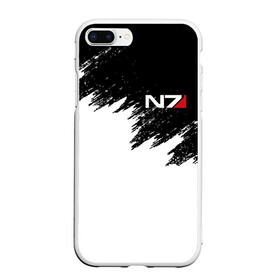 Чехол для iPhone 7Plus/8 Plus матовый с принтом MASS EFFECT N7 в Санкт-Петербурге, Силикон | Область печати: задняя сторона чехла, без боковых панелей | Тематика изображения на принте: bioware | n7 | shepard | броня | жнецы | костюм | масс эффект | н7 | стальная броня | шепард | эффект массы