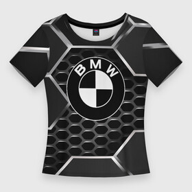 Женская футболка 3D Slim с принтом BMW в Санкт-Петербурге,  |  | amg | auto | bmw | honda | jdm | mercedes | nissan | porsche | racing | sport | toyota | автомобил | автомобильные | киа | лексус | марка | машины | митсубиси | ниссан | порше | спорт | субару | тесла | тойота | хонда