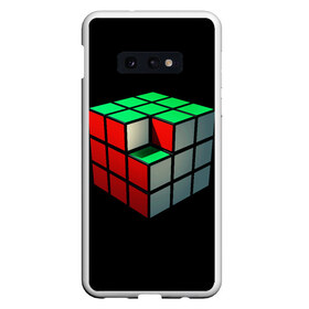 Чехол для Samsung S10E с принтом Кубик Рубика в Санкт-Петербурге, Силикон | Область печати: задняя сторона чехла, без боковых панелей | 3d | головоломка | игры | кубик | мозг | недостающий | рубика | элемент