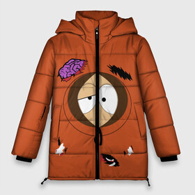 Женская зимняя куртка 3D с принтом South Park Dead Kenny в Санкт-Петербурге, верх — 100% полиэстер; подкладка — 100% полиэстер; утеплитель — 100% полиэстер | длина ниже бедра, силуэт Оверсайз. Есть воротник-стойка, отстегивающийся капюшон и ветрозащитная планка. 

Боковые карманы с листочкой на кнопках и внутренний карман на молнии | broflovski | cartman | eric | kenny | kyle | marsh | park | south | stan | баттерс | брофловски | кайл | картман | кенни | леопольд | маккормик | марш | парк | стотч | стэн | эрик | южный