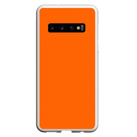 Чехол для Samsung Galaxy S10 с принтом Цвет апельсиновая корка в Санкт-Петербурге, Силикон | Область печати: задняя сторона чехла, без боковых панелей | Тематика изображения на принте: orange peel | pantone | без рисунка | коричневый | лето весна | модный цвет 2020 | оранжевый | оттенок оранжевого | рыжий | цвет апельсиновая корка