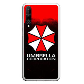 Чехол для Honor P30 с принтом UMBRELLA CORP в Санкт-Петербурге, Силикон | Область печати: задняя сторона чехла, без боковых панелей | ada wong | biohazard | leon | nemesis | project resistance | raccoon city | re | re3 | resident evil | resident evil 3 | rpd | stars | umbrella | ада вонг | амбрелла | немезис | ужасы