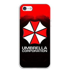 Чехол для iPhone 5/5S матовый с принтом UMBRELLA CORP в Санкт-Петербурге, Силикон | Область печати: задняя сторона чехла, без боковых панелей | ada wong | biohazard | leon | nemesis | project resistance | raccoon city | re | re3 | resident evil | resident evil 3 | rpd | stars | umbrella | ада вонг | амбрелла | немезис | ужасы