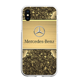 Чехол для iPhone XS Max матовый с принтом MERCEDES GOLD в Санкт-Петербурге, Силикон | Область печати: задняя сторона чехла, без боковых панелей | Тематика изображения на принте: 2020 | amg | auto | brabus | clk | cls | glk | mercedes | mercedes benz | slk | sport | авто | автомобиль | автомобильные | амг | брабус | бренд | глк | марка | машины | мерседес | слк | спорт | цлк | цлс