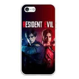 Чехол для iPhone 5/5S матовый с принтом Resident Evil 2 в Санкт-Петербурге, Силикон | Область печати: задняя сторона чехла, без боковых панелей | biohazard | re | resident evil | resident evil 2 | клер | клер редфилд | леон | леон и клер | леон кеннеди | обитель зла | ре 2 | резидент ивл | резидент ивл 2