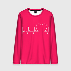 Мужской лонгслив 3D с принтом Халат Кардиолога в Санкт-Петербурге, 100% полиэстер | длинные рукава, круглый вырез горловины, полуприлегающий силуэт | белые халаты | вирус | врач | детский врач | детский кардиолог | кардио | кардиология | мед | медик | медсестра | подарок | сердце | символика | терапевт