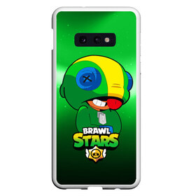 Чехол для Samsung S10E с принтом LEON POLAR - BRAWL STARS в Санкт-Петербурге, Силикон | Область печати: задняя сторона чехла, без боковых панелей | Тематика изображения на принте: 8 bit | 8 бит | 8bit | 8бит | brawl | crow | game | games | leon | max | mr.p | sandy | spike | star | stars | брав | бравл | браво | ворон | звезда | звезды | игра | игры | кроу | леон | макс | сенди | спайк | старс | сэнди