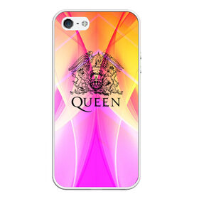 Чехол для iPhone 5/5S матовый с принтом Queen в Санкт-Петербурге, Силикон | Область печати: задняя сторона чехла, без боковых панелей | queen | британская | группа | исполнитель | музыканты | рок | фредди меркьюри