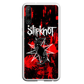 Чехол для Honor P30 с принтом Slipknot в Санкт-Петербурге, Силикон | Область печати: задняя сторона чехла, без боковых панелей | animal | blood | metal | rock | slipknot | абстракция | брызги | геометрия | группа | животные | знак | кровь | логотип | маски | метал | петля | пятна | рога | рок | символ | слипкнот