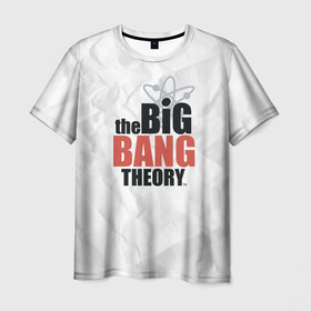 Мужская футболка 3D с принтом Big Bang Theory logo в Санкт-Петербурге, 100% полиэфир | прямой крой, круглый вырез горловины, длина до линии бедер | big bang theory | howard wolowitz | leonard hofstadter | penny | raj | sheldon cooper | stuart bloom | vdgerir | воловитц | леонард хофстедер | пэнни | радж | раджешь кутрапалли | тбв | теория большого взрыва | чак лорри | шелдон | шэл